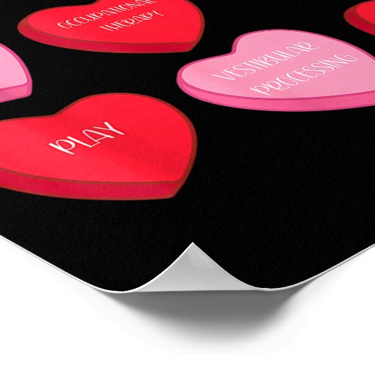 Occupational Therapy Heart Candy Valentine Day Ot Poster (Hoek)