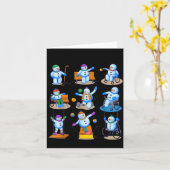 Occupational Therapy Ot Christmas Funny Snowman Xm Kaart (Gele Bloem)