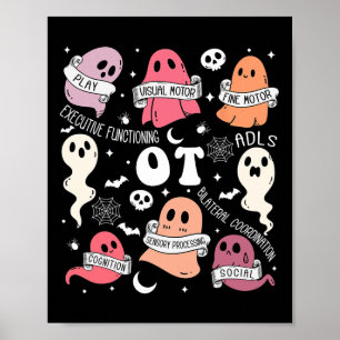 Occupational Therapy OT OTA Halloween Spooky Schat Poster