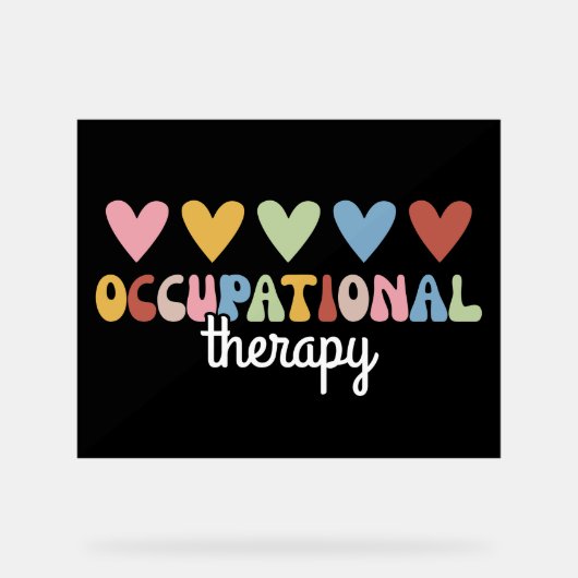 Occupational Therapy OT Professional Acryl Bord (Voorkant)