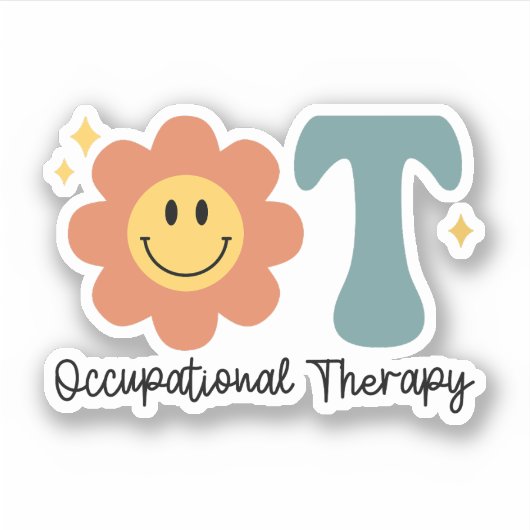 Occupational Therapy OT Sticker, OT Therapeut Gift Sticker (Voorkant)