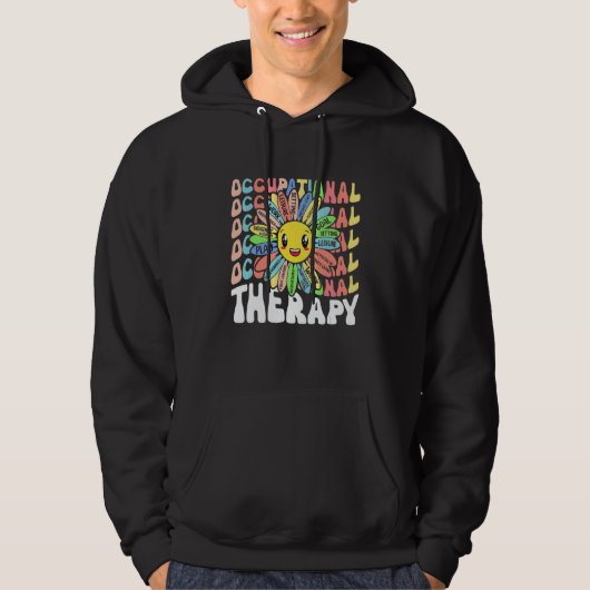 Occupational Therapy OT Therapist Cute OT Month Fl Hoodie (Voorkant)