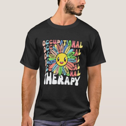 Occupational Therapy OT Therapist Cute OT Month Fl T-shirt (Voorkant)