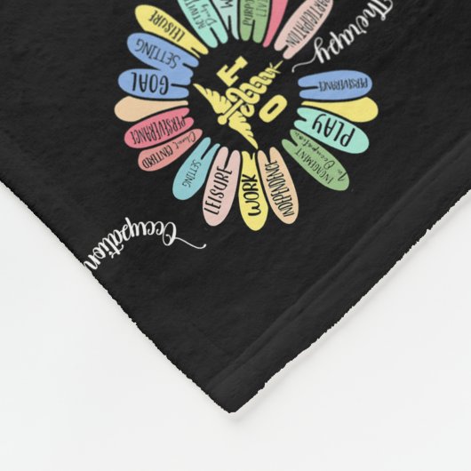 Occupational Therapy OT Therapist Inspire OT Fleece Deken (Hoek)