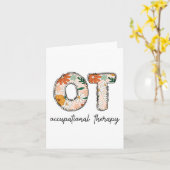 Occupational Therapy Ot Therast Ot Month  Kaart (Gele Bloem)