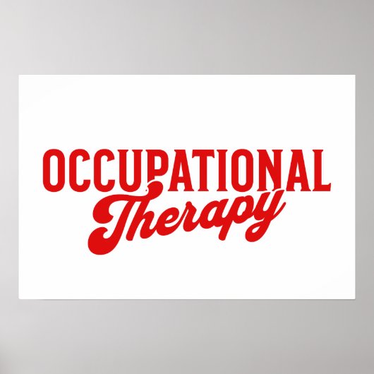 Occupational Therapy OTA Heathcare Poster (Voorkant)