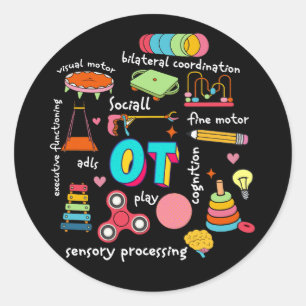 Occupational Therapy Pediatric Therapist Assistant Ronde Sticker