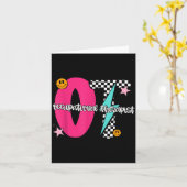 Occupational Therast Retro Checkered Ot Graduation Kaart (Gele Bloem)