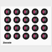 Occupational Therast Retro Checkered Ot Graduation Ronde Sticker (Vel)
