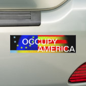 OCCUPY AMERICA BUMPERSTICKER (Op auto)