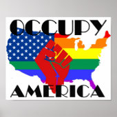 Occupy America LGBTQ Poster (Voorkant)