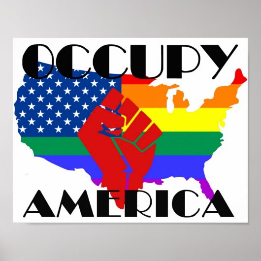 Occupy America LGBTQ Poster (Voorkant)