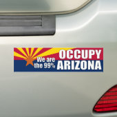 Occupy Arizona Bumpersticker (Op auto)