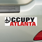 OCCUPY ATLANTA BUMPERSTICKER (Op auto)