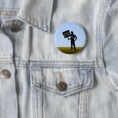 Occupy Baltimore Sign Ronde Button 5,7 Cm (In situ)