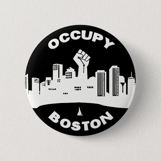 Occupy Boston Ronde Button 5,7 Cm (Voorkant)
