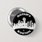 Occupy Boston Ronde Button 5,7 Cm (Voorkant /achterkant)