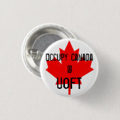 Occupy Canada @ UofT-Universiteit van Toronto Ronde Button 3,2 Cm (Voorkant /achterkant)