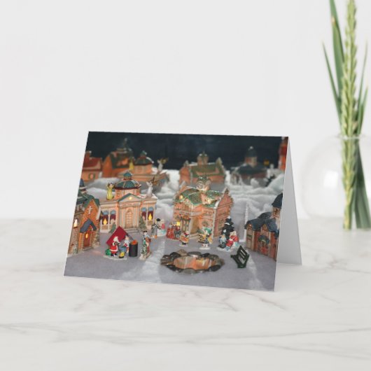 Occupy Christmas Village Feestdagen Kaart (Voorkant)