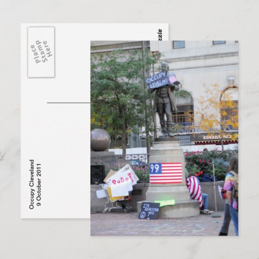 Occupy Cleveland Briefkaart (Voorkant / Achterkant)