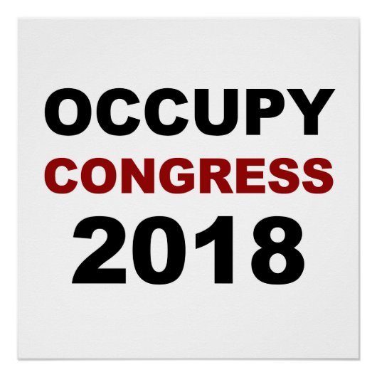 Occupy Congress 2018 Perfect Poster (Voorkant)
