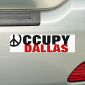 OCCUPY DALLAS BUMPERSTICKER (Op auto)