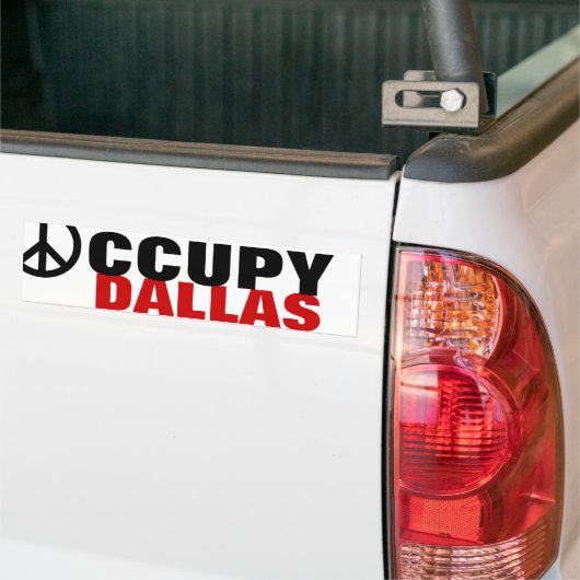 OCCUPY DALLAS BUMPERSTICKER (Op Truck)