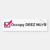 Occupy Deez Nuts bumper sticker (Voorkant)
