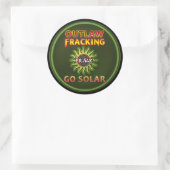 Occupy Earth "Go Solar - Outlaw Frack" Stickers (Tas)