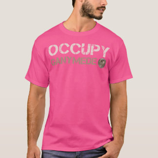 Occupy Ganymedes Jupiter Maan Zonnestelsel Astrono T-shirt