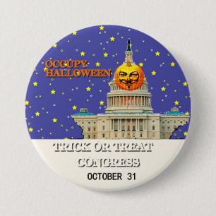 Occupy Halloween Ronde Button 7,6 Cm