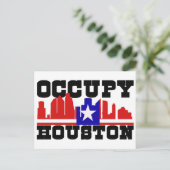 Occupy Houston Briefkaart (Staand voorkant)