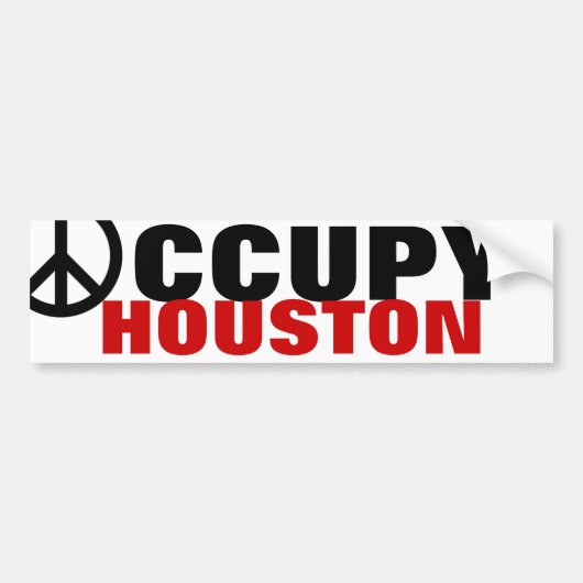 OCCUPY HOUSTON BUMPERSTICKER (Voorkant)