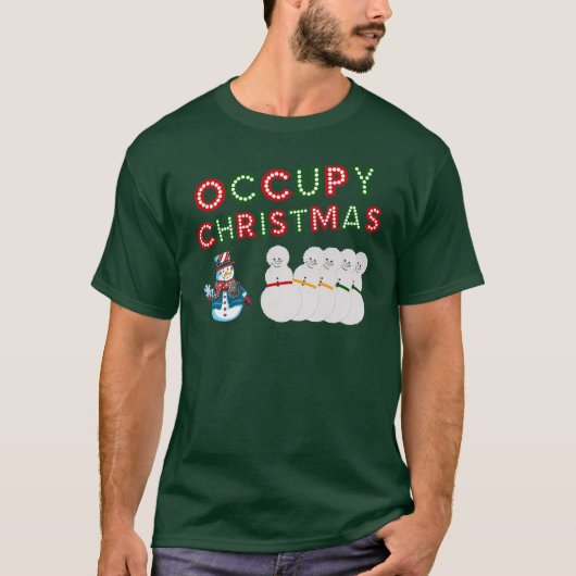 Occupy KerstSweater T-shirt (Voorkant)