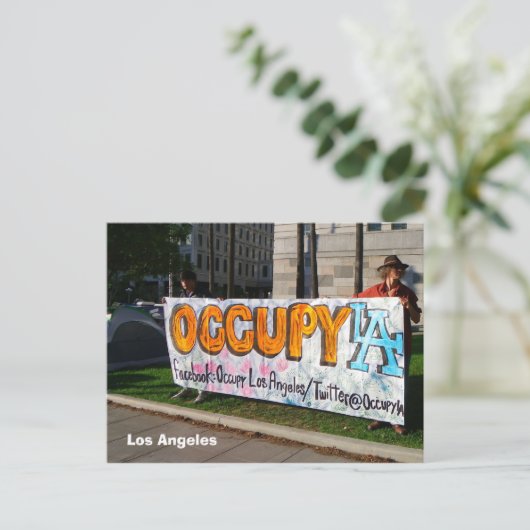 Occupy LA Briefkaart! Briefkaart (Staand voorkant)