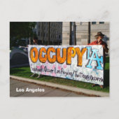 Occupy LA Briefkaart! Briefkaart (Voorkant)