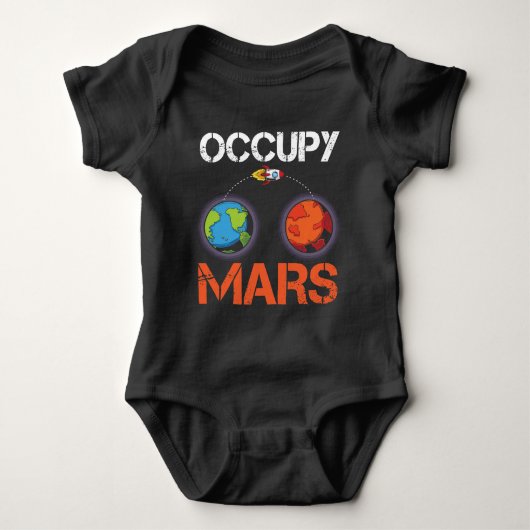 Occupy Mars Austronaut Space Ship Science Romper (Voorkant)