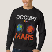 Occupy Mars Austronaut Space Ship Science Trui (Voorkant)