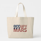 Occupy Mars Canvas tas - Patriottische ruimteverke (Achterkant)