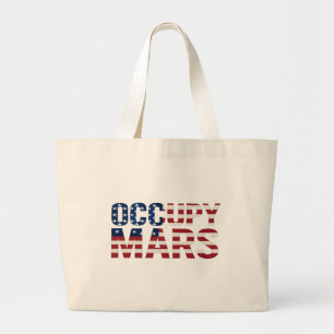Occupy Mars Canvas tas - Patriottische ruimteverke