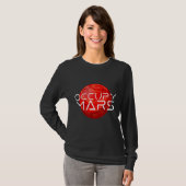 Occupy Mars Space Explorer Astronaut Voor Mannen V T-shirt (Voorkant volledig)