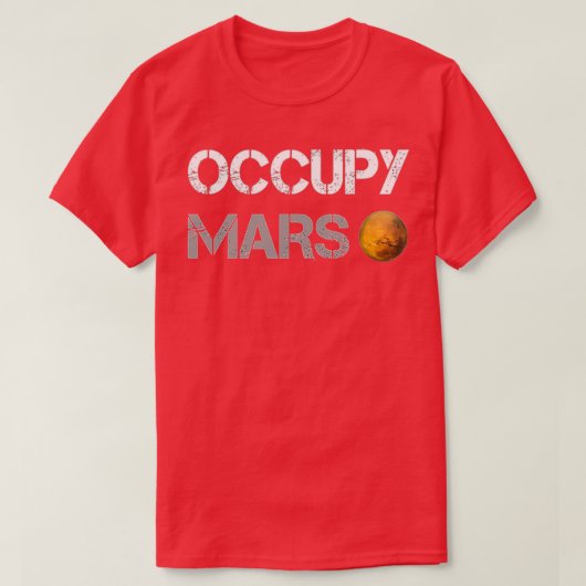 Occupy Mars (SpaceX Mission) - Elon Musk Lovers Gi T-shirt (Design voorkant)