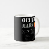 Occupy Mars Starship Rocket Koffiemok (Voorkant rechts)