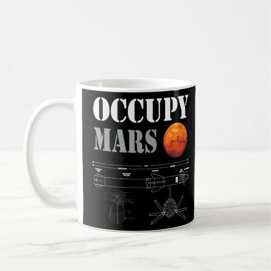Occupy Mars Starship Rocket Koffiemok (Links)