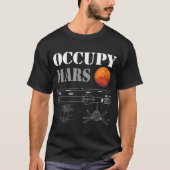 Occupy Mars Starship Rocket T-shirt (Voorkant)