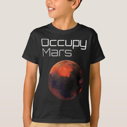 Occupy Mars T-shirt (Voorkant)