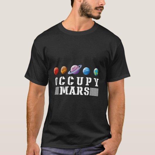 Occupy Mars T-shirt (Voorkant)