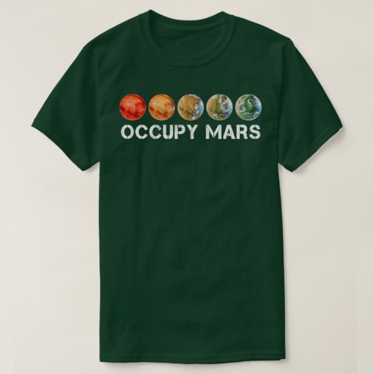 Occupy Mars Terraforming T-shirt (Design voorkant)