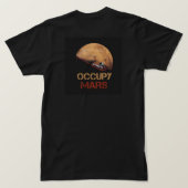 Occupy Mars zwart T-shirt (Design achterkant)