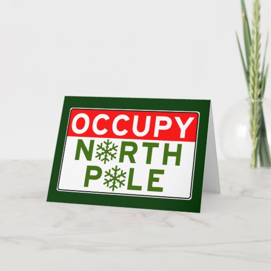 Occupy Noordpool Feestdagen Kaart (Voorkant)